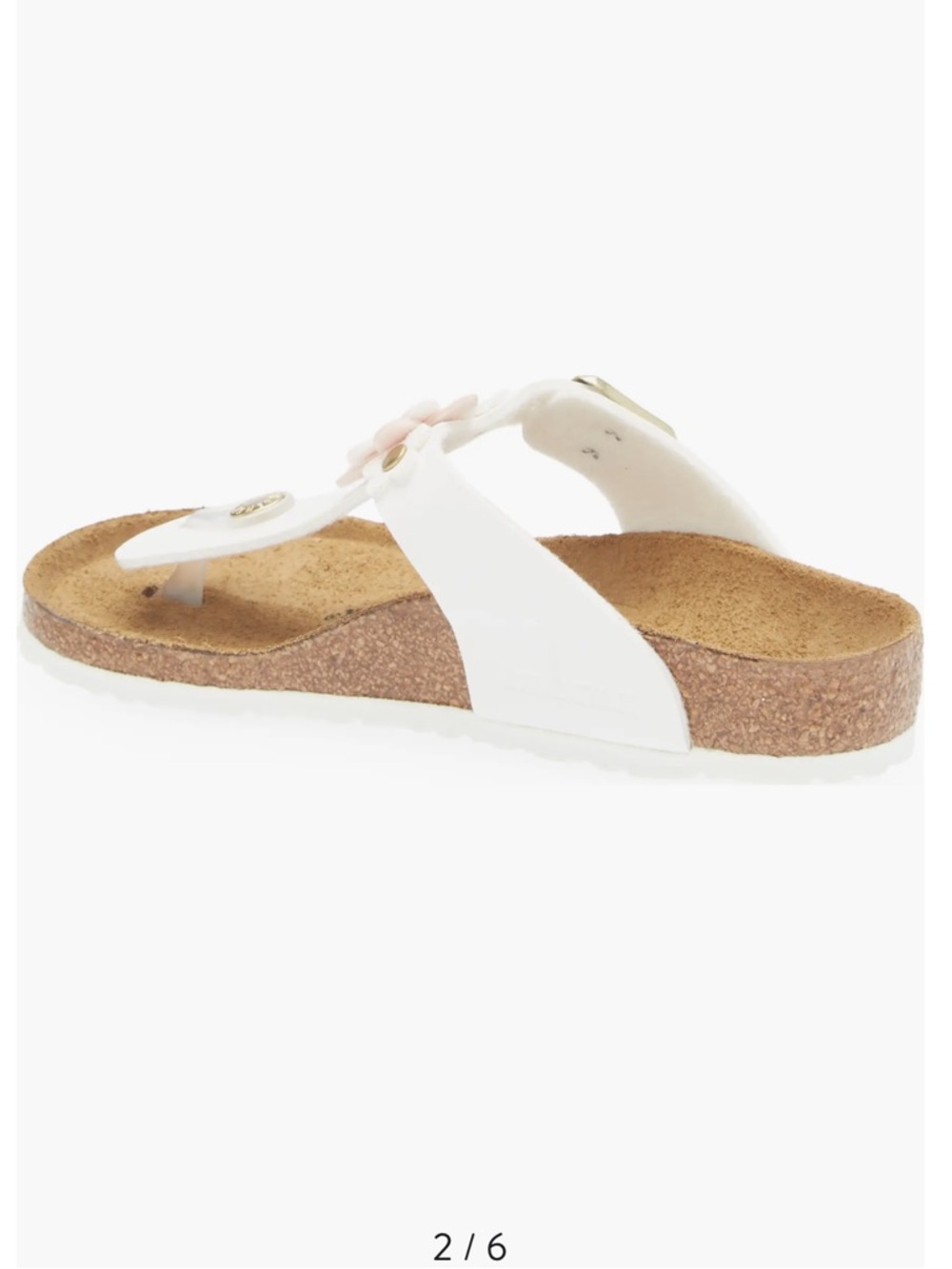 Birkenstock Kids' Gizeh Flower Flip Flop- 32 - Picture 5 of 11